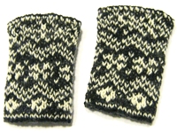 unikatissima Double Knitted Wristwarmers